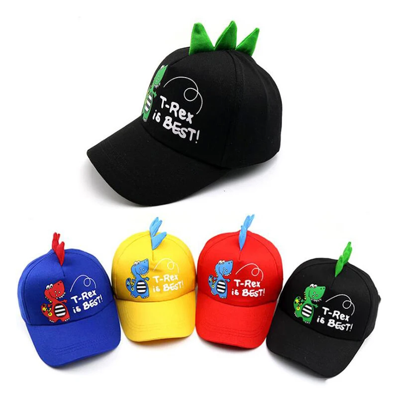 Boy Cartoon Dinosaur Net Cap Visor Cute Fashion Kids Baseball Caps Adjustable - £12.76 GBP