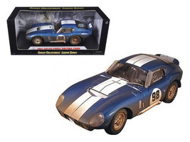 1965 Shelby Cobra Daytona #98 Blue w White Stripes After Race Dirty Version 1/18 - £71.30 GBP