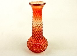 E. O. Brody Hobnail Bud Vase, Cranberry Flash Glass, Genie Bottle Shape,... - £15.62 GBP