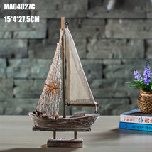 Home Decoration Antique Fishing Boat Model Creative Home Decoration - £14.22 GBP
