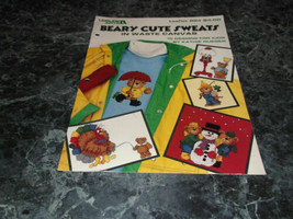 Beary Cute Sweats in Waste Canvas Leaflet 924 Leisure Arts by Kathie Rueger - $2.99