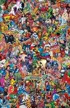 Marvel Comics Collage Poster | Avengers Captain America Thor Hulk | NEW | USA - £15.97 GBP