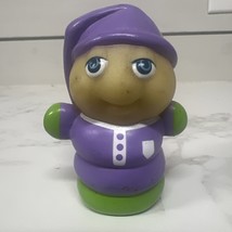 Vintage 1985 Glo Worm Friends Purple Pajamas 3&quot; Toy Figure Hasbro Playskool - €5,92 EUR