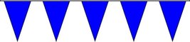 AES Solid Blue Plain Color 50 Units 12x18 Bunting Flags Banner 100ft Long String - £27.79 GBP