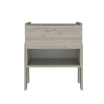 22&quot; Gray Wood One Drawer Nightstand - $167.78