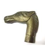 Vintage Bronze Horse Head Solid Cane Walking Stick Head Handle Accessory - £23.44 GBP