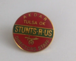 Vintage AKDAR Tulsa OK Director&#39;s Staff STUNTS-R-US Lapel Hat Pin - $7.28