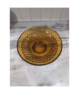 Indiana Glass Diamond Point Amber 13.5&quot; Salad Bowl, Serving Platter Dini... - $29.70