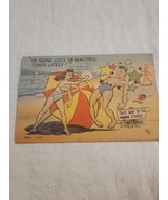 1940s cheescake pinup postcard comic theme seeing stars - $20.37 CAD