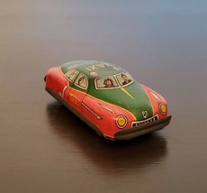 Vintage Tin Litho Friction Toy Taxi T354 Made In Japan - £38.89 GBP