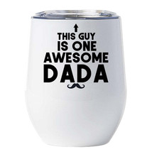 This Guy is One Awesome Dada Tumbler 12oz Funny Vintage Cup Xmas Gift For Dad - £18.16 GBP