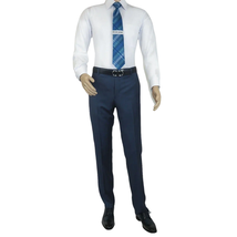 Men's Suit by Giorgio Cosani Textured Wool/Cashmere Blend 901-19 Blue 52 Long image 4