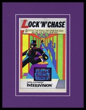 Lock N Chase 1982 Intellivsion Framed 11x14 ORIGINAL Vintage Advertisement - £34.82 GBP