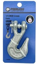 Peerless 1/4” Heavy Duty Zinc Clevis Grab Hook, Up To 2,600 Lbs - $8.95