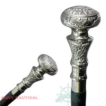 Brass Walking Solid Vintage Designer Victorian Simple Wooden Cane Antiqu... - £31.07 GBP