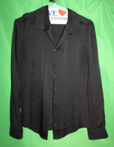 Elie Tahari Exclusive For Saks Fifth Avenue Black Button Front Shirt Wom... - $49.49