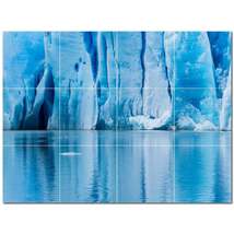 Glacier Ceramic Tile Wall Mural Kitchen Backsplash Bathroom Shower P500721 - £94.80 GBP+