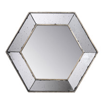 A&amp;B Home 21&quot; Antiqued Octagon Frameless Wall Mirror - £47.88 GBP