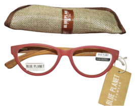 Blue Planet Eco-Eyewear Madison Reading Glasses With Case +2.00 Readers - £23.58 GBP
