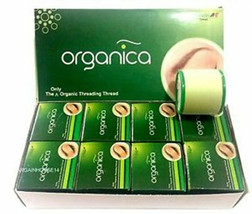 Eyebrow Threading 8 Spools Organica Organic 1Box Cotton Thread Hair Remover - £13.74 GBP