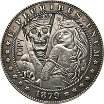 Hobo Nickel 1879-CC Usa Morgan Dollar Coin Copy Type 187 - £7.18 GBP