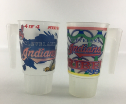 Cleveland Indians MLB Souvenir Cup Beer Mugs Vintage 2000 Chief Wahoo Baseball - £23.32 GBP