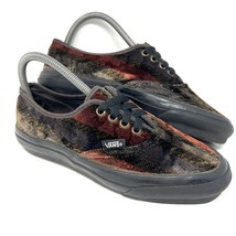 Vintage Vans Women’s Velvet Striped Sneakers Sz 7.5 Made in USA 80s 90s era - €25,70 EUR