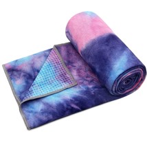 Yoga Towel,Hot Yoga Mat Towel With Grip Dots Sweat Absorbent Non-Slip Fo... - £28.31 GBP