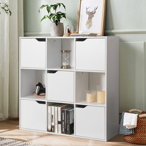 9 Cube Bookcase Cabinet Wood Storage Display Shelves Room Divider Organizer - $169.99