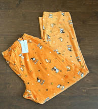 Laura Ashley Womens Halloween Plush Pajama Pants sz XL Westie Dog - £23.50 GBP
