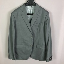 Nordstrom Men&#39;s Shop Gray Trim Fit Tech Smart Notch Lapel Suit Jacket Size 48L - £47.96 GBP