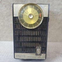 Vintage Zenith Royal 50 Transistor Radio Black Powers On Picks Up Faint ... - £61.06 GBP