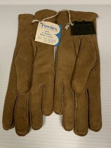 Women&#39;s Medium Fownes Leather Gloves Lined Vintage Winter Clothing - £19.46 GBP