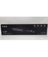 K&amp;K Professional 1 Inch Curling Iron Tourmaline Ceramic Barrel, Dual Vol... - $38.60