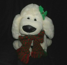 Vintage Commonwealth Cuddly Messengers Christmas Puppy Dog Stuffed Animal Plush - £37.21 GBP