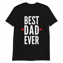 PersonalizedBee Best Dad Ever Tshirt Dark Color Tee Gift for Dad Father&#39;s Day Hu - £15.59 GBP+