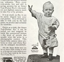 Ansco Cameras And Speedex Film NY 1917 Advertisement Antique Photography... - $27.17 CAD