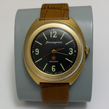 Rare Vostok Komandirskie Watch USSR Soviet Military ChChZ 2209 Gold Case... - $375.00