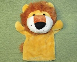 Gund Kids Lion Hand Puppet Plush Stuffed Animal Toy Yellow Tan Mane 11&quot; Lovie - £7.06 GBP