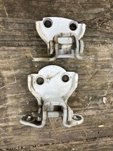 96-00 HONDA CIVIC REAR LEFT DOOR HINGES PAIR White  OEM sedan driver side - $29.69