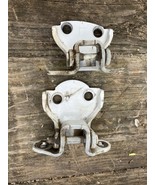 96-00 HONDA CIVIC REAR LEFT DOOR HINGES PAIR White  OEM sedan driver side - $40.73 CAD