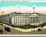 US Tesoro Costruzione Washington Dc Unp Non Usato Wb Cartolina H13 - $5.08