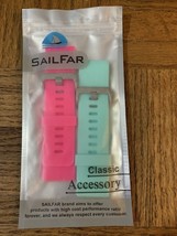 Sailfar Classic Watch Accessory Band Pink Teal - $24.63