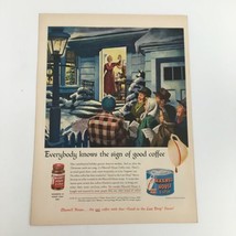 1950 Maxwell House Instant Coffee Vintage Print Ad - $8.51