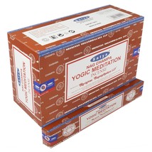Satya Nag Champa Yogic Meditation Incense Sticks Agarbatti 180 Grams Box  12 Pcs - $19.50