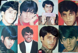 SAJID KHAN ~ 17 Color, B&amp;W Vintage PIN-UPS, Centerfold frm 1968-1969 ~ Clippings - £7.37 GBP