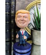 USA President Donald Trump In Red Tie &amp; Suit Giving Thumbs Up Bobble Hea... - $19.99