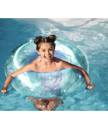Glitter Tube Round Pool Float - Inflates Over 42” w/Repair Patch - Ages 8+ - $20.36 CAD
