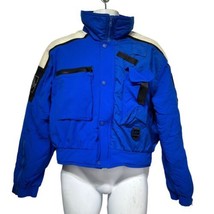 Vintage SERAC Blue Helicopter Ski Snowsuit Snow Hell-Ski Suit Size L - $69.29