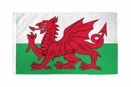 AES 3x5 Wales Country 210D Knitted Poly Nylon 3&#39;x5&#39; DuraFlag Fade Resistant Doub - £3.84 GBP